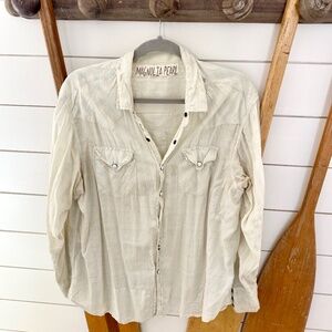 Magnolia Pearl Snap Vintage Plaid Shirt